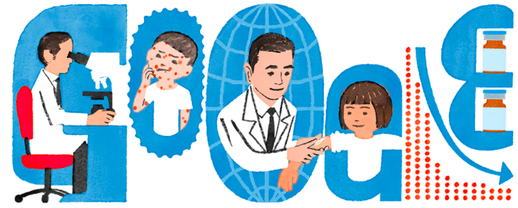 2月17日のGoogleロゴが高橋理明に変更!!ウイルス学を専門とする日本を代表する医学者